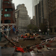 Damage in downtown Manhattan (Timothy A. Clary/AFP/Getty Images)